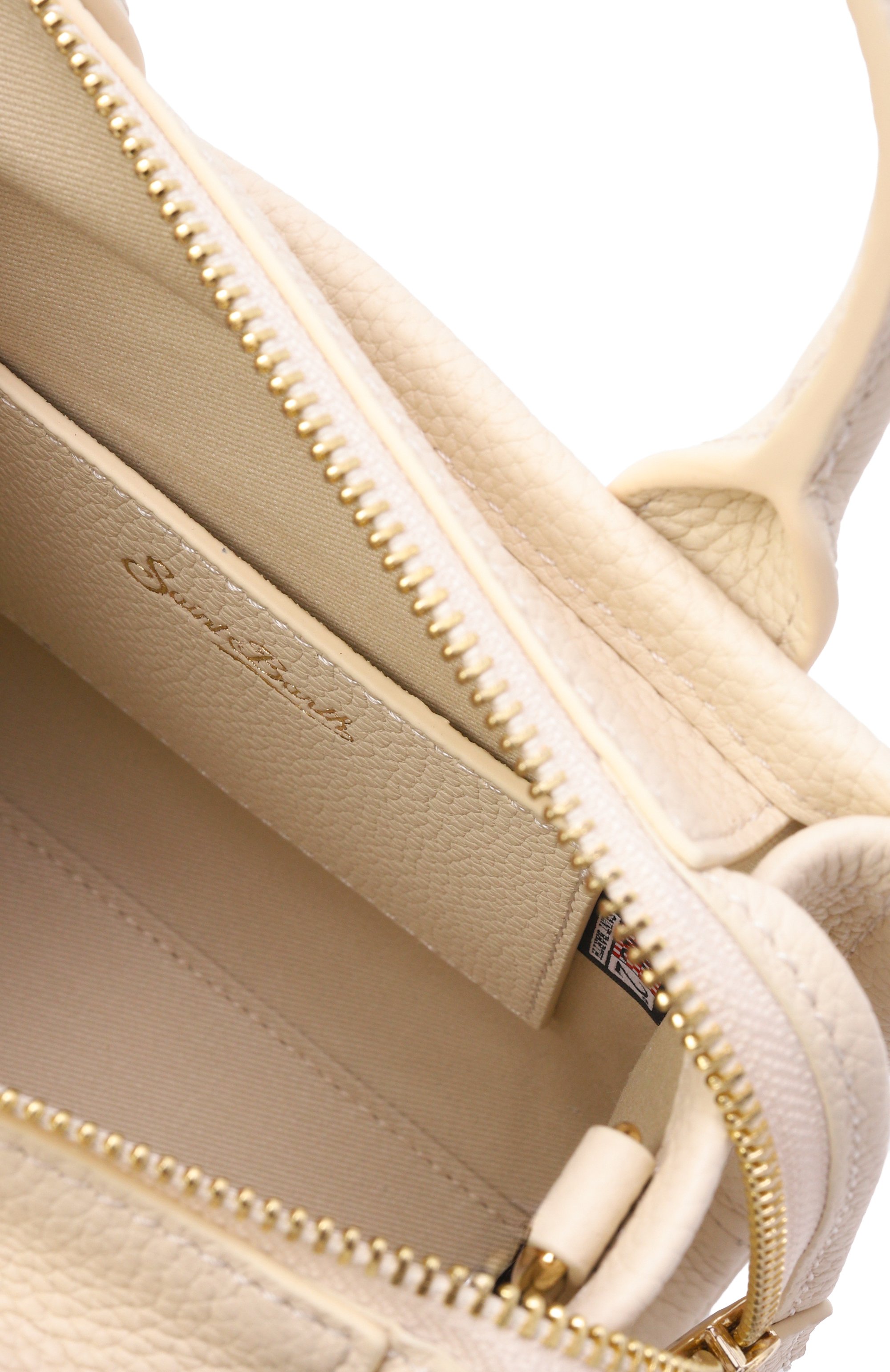 Сумка vanity mini MC2 SAINT BARTH кремового цвета по цене 37450 руб., арт. VANMI001-01516L/VANITY BAG MINI, фото 5 Сумка vanity mini MC2 SAINT BARTH, арт. VANMI001-01516L/VANITY BAG MINI, фото 5