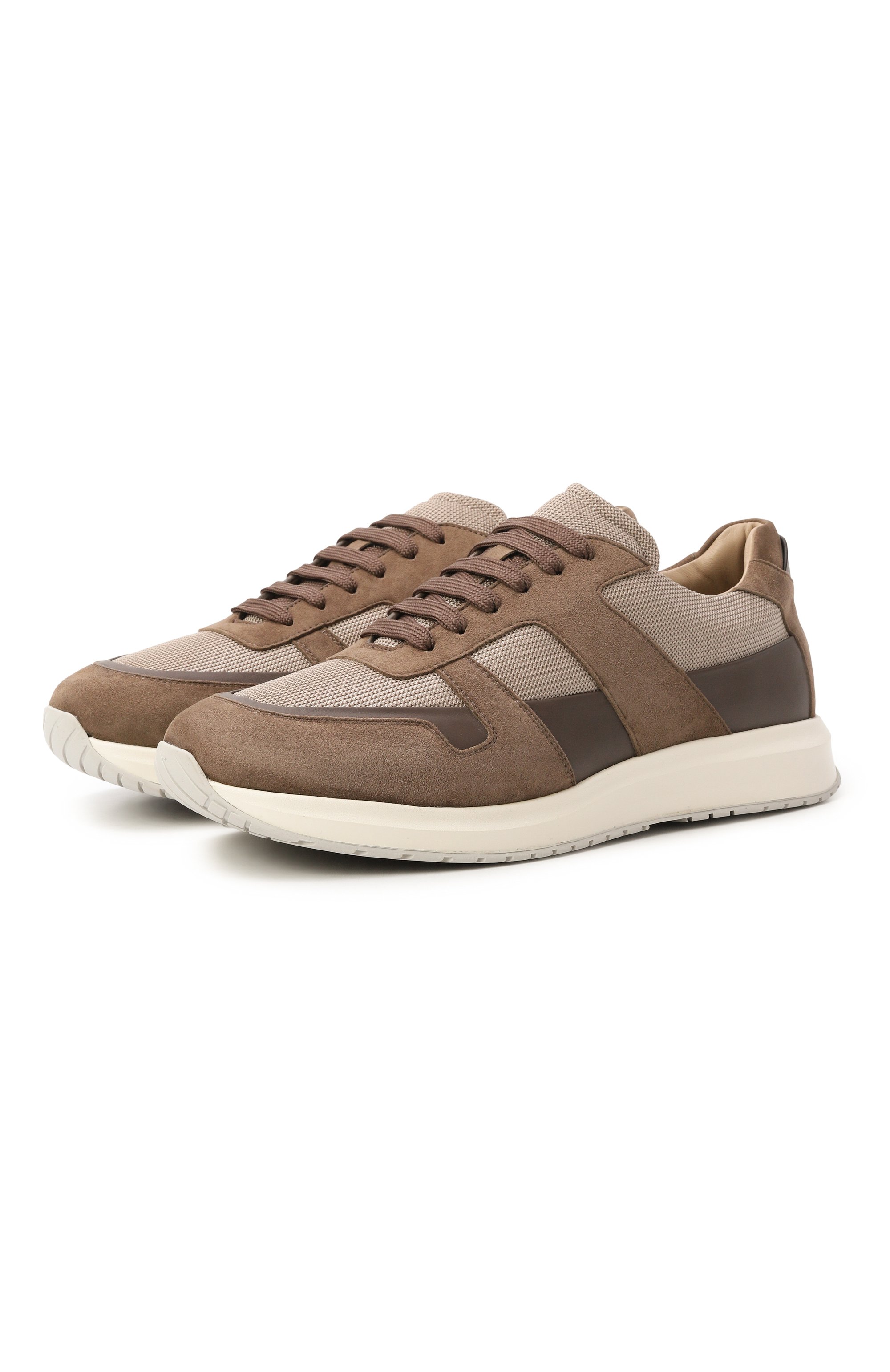 Комбинированные кроссовки MVST, арт. SNEAKER 7/CALFSKIN+SUEDE+NYL0N, фото 1