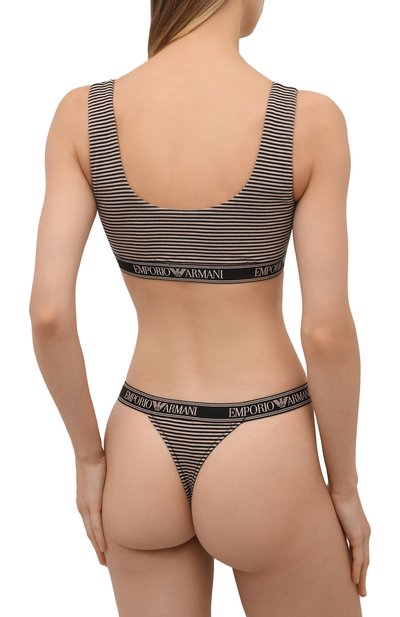 Бра-топ EMPORIO ARMANI бежевого цвета по цене 5995 руб., арт. 164232/1A219, фото 3 Бра-топ EMPORIO ARMANI, арт. 164232/1A219, фото 3