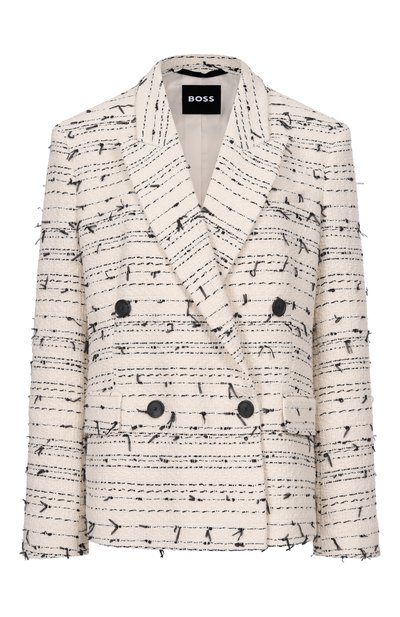 Женский твидовый жакет BOSS, арт. 50553674