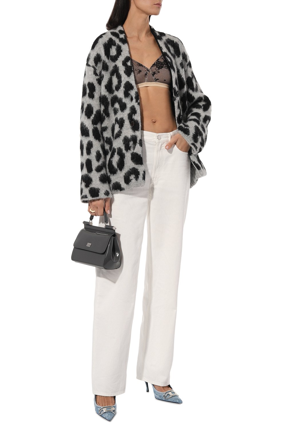 Сумка sicily small DOLCE & GABBANA серого цвета по цене 152500 руб., арт. BB9003_BI9003_BE9003/AI413_1, фото 7 Сумка sicily small DOLCE & GABBANA, арт. BB9003_BI9003_BE9003/AI413_1, фото 7