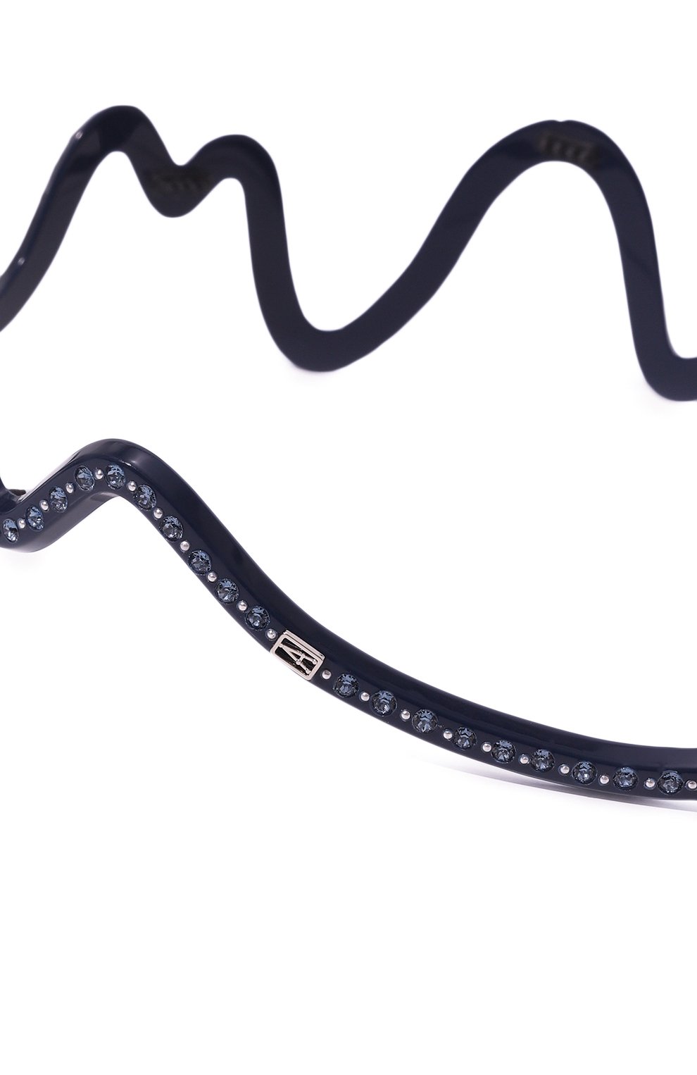 Ободок для волос ALEXANDRE DE PARIS синего цвета по цене 17400 руб., арт. AHB-15098-03 M, фото 4 Ободок для волос ALEXANDRE DE PARIS, арт. AHB-15098-03 M, фото 4