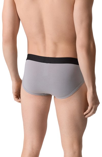 Хлопковые брифы KITON серого цвета по цене 22450 руб., арт. UNWBX15K0727H08, фото 3 Хлопковые брифы KITON, арт. UNWBX15K0727H08, фото 3