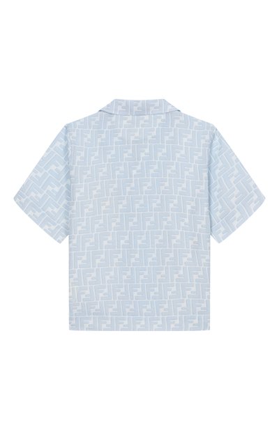 Льняная рубашка FENDI голубого цвета по цене 79850 руб., арт. JMC209/AY8C_001, фото 2 Льняная рубашка FENDI, арт. JMC209/AY8C_001, фото 2
