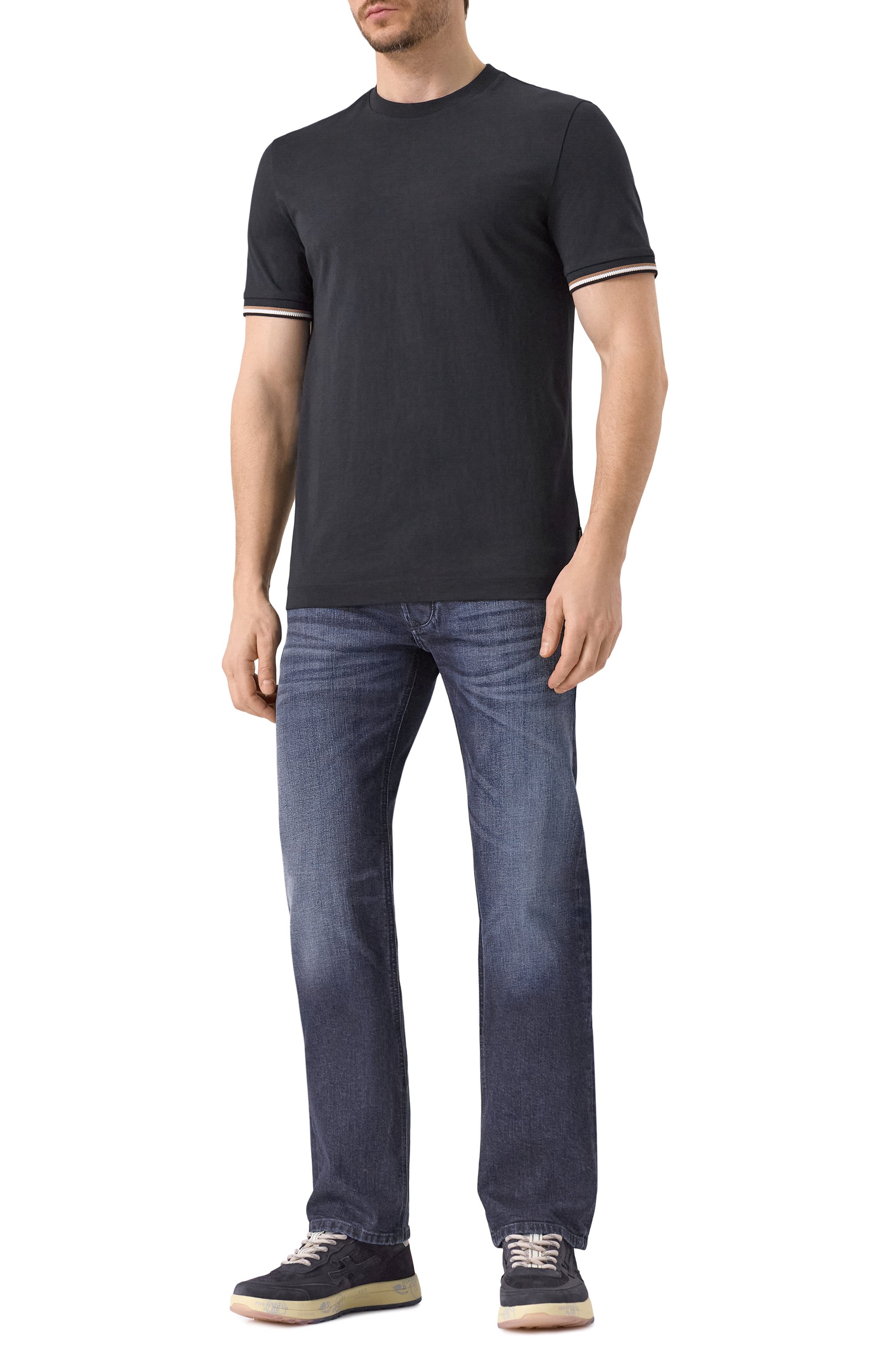 Хлопковая футболка BOSS, арт. 50501097, фото 2