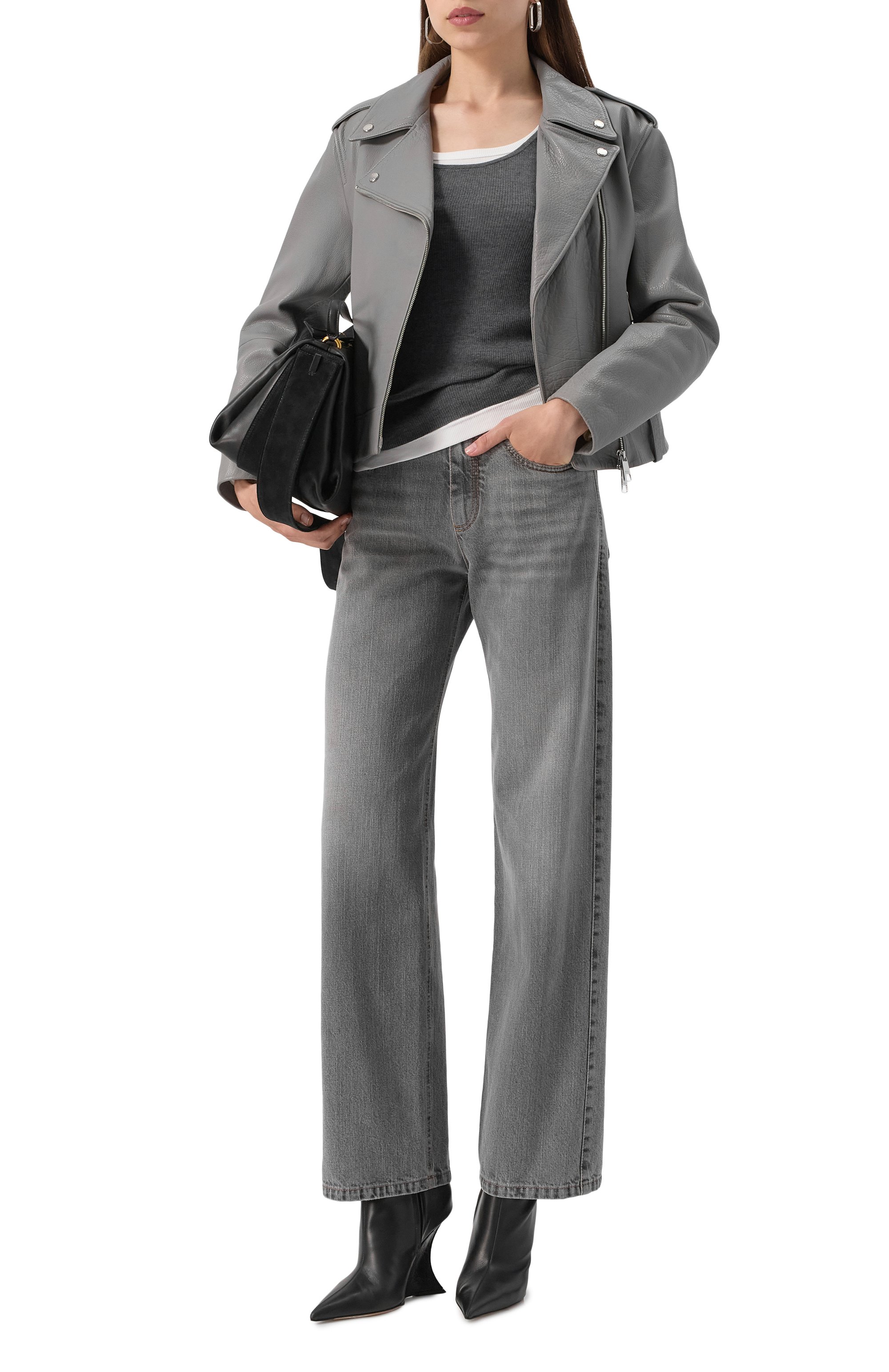 Кожаная куртка BOSS ORANGE, арт. 50541769, фото 2