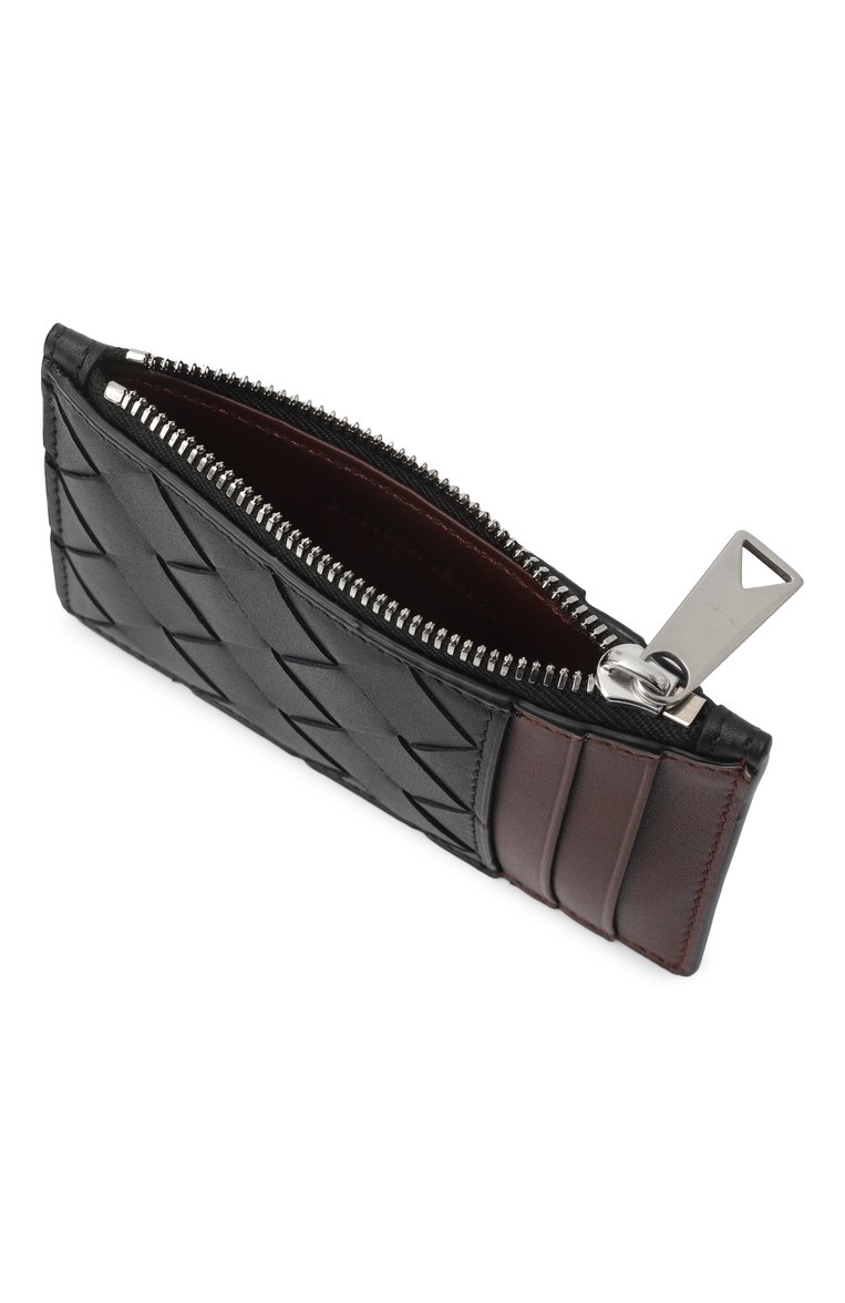Мужской кожаный футляр для кредитных карт BOTTEGA VENETA черного цвета, арт. 814706/VCPQ5 | Фото 3 (Нос: Не проставлено; Материал: Натуральная кожа)