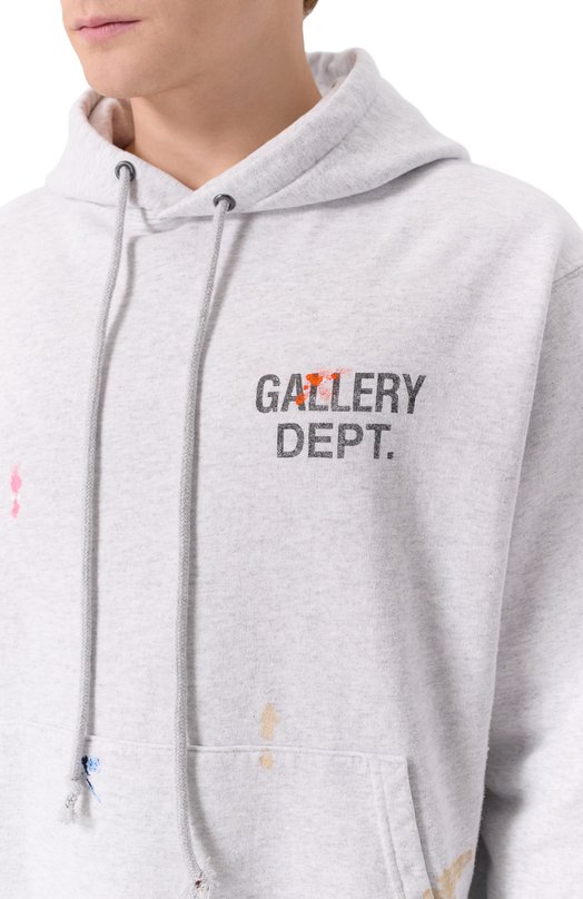 Хлопковое худи Gallery Dept. GPH-50044 Серый  GPH-50044 Фото 5