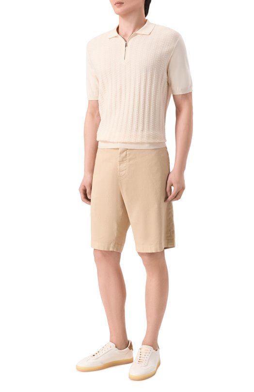 Шорты из хлопка и льна Jacob Cohen JUM_N0017 001 S4269 TR Бежевый  JUM_N0017 001 S4269 TR Фото 2