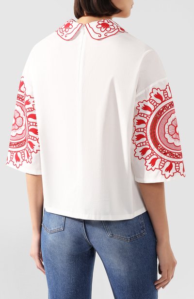 Хлопковая рубашка REDVALENTINO, арт. TR0AA00Z/52V, фото 4