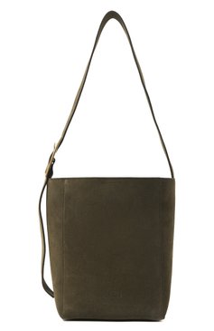 Женская сумка CLOSED хаки цвета, арт. C90325-85J-22 | �Фото 1 (Размер: medium; Материал: Натуральная кожа, Натуральная замша; Материал сплава: Проставлено; Драгоценные камни: Проставлено)