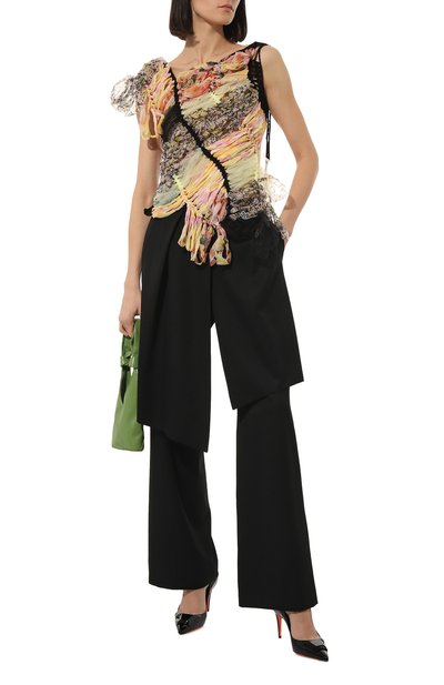 Топ из шелка и хлопка DRIES VAN NOTEN, арт. 231-011241-6718, фото 2