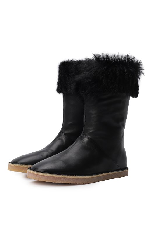 

Кожаные сапоги Nata Stuart Weitzman, Чёрный