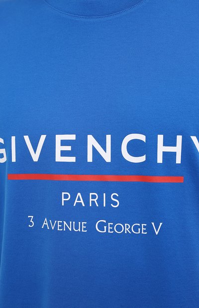 Хлопковая футболка GIVENCHY, арт. BM70U23002, фото 5