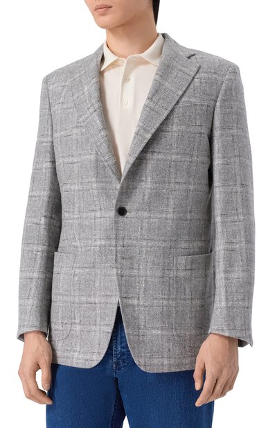 Шерстяной пиджак ZILLI, арт. P2T00AM093043001Q, фото 4