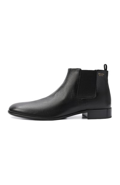 Кожаные челси PRADA черного цвета по цене 160500 руб., арт. 1T3010/582, фото 4 Кожаные челси PRADA, арт. 1T3010/582, фото 4
