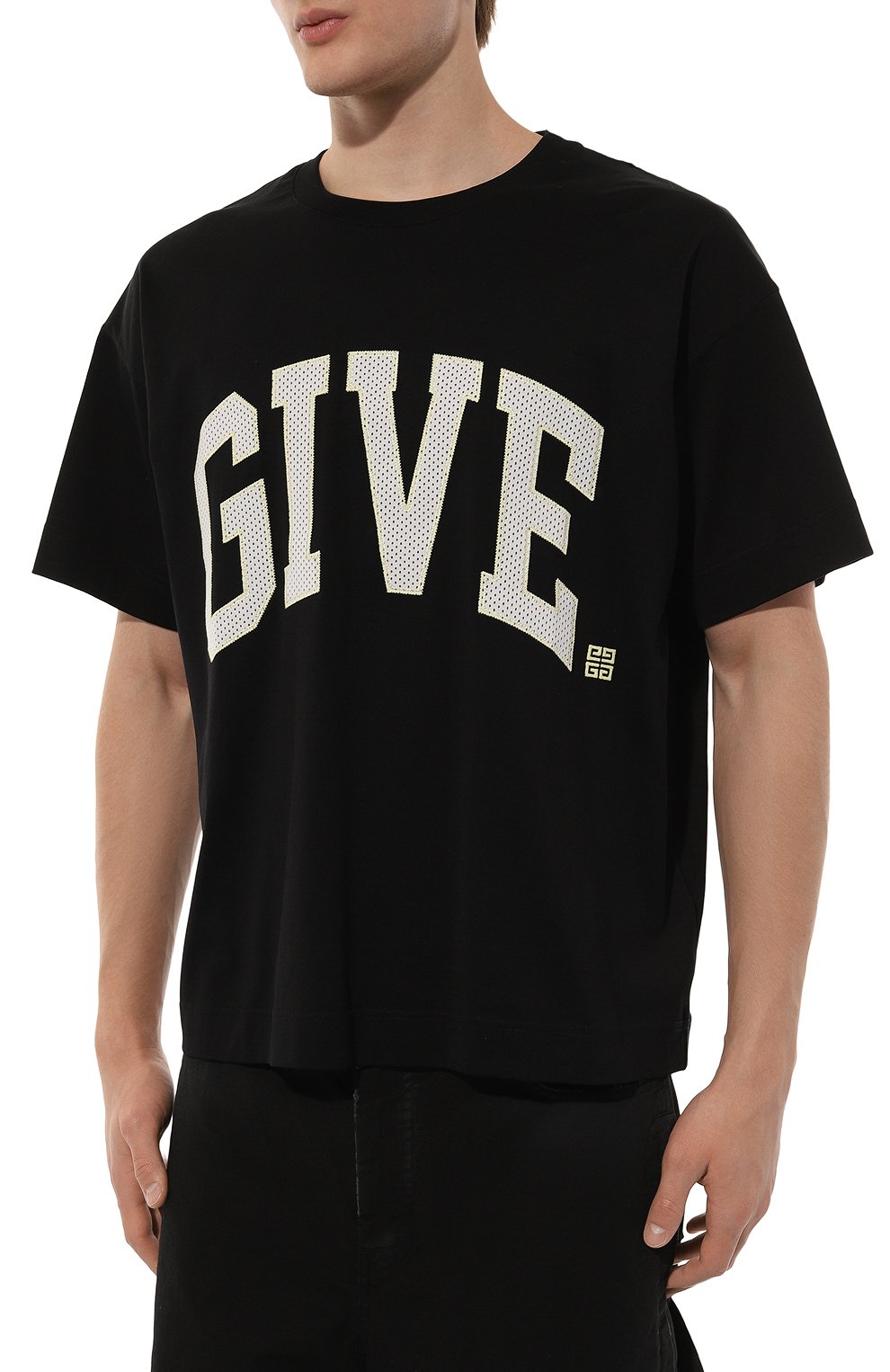 Хлопковая футболка GIVENCHY, арт. BM71JB3YMV, фото 3