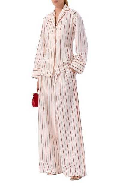 Брюки из хлопка и шелка DOLCE & GABBANA, арт. FTDJET/FR51T, фото 2