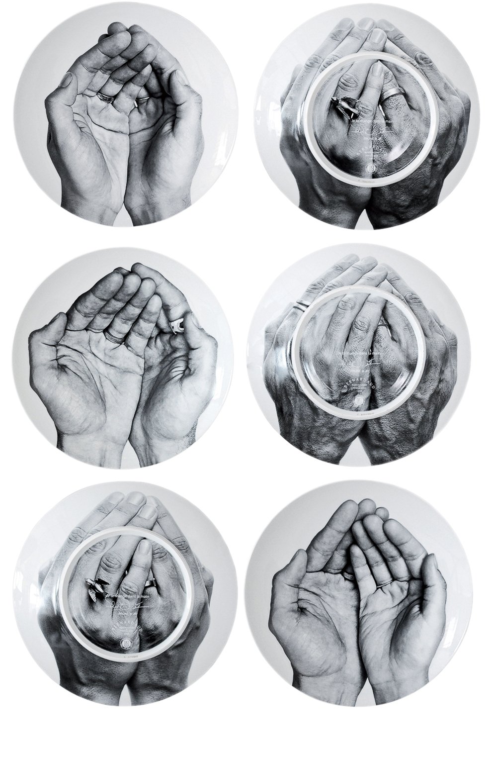 Набор из 6-ти тарелок je ne suis pas dans mon assiette BERNARDAUD, арт. 0913/21259-6, фото 1