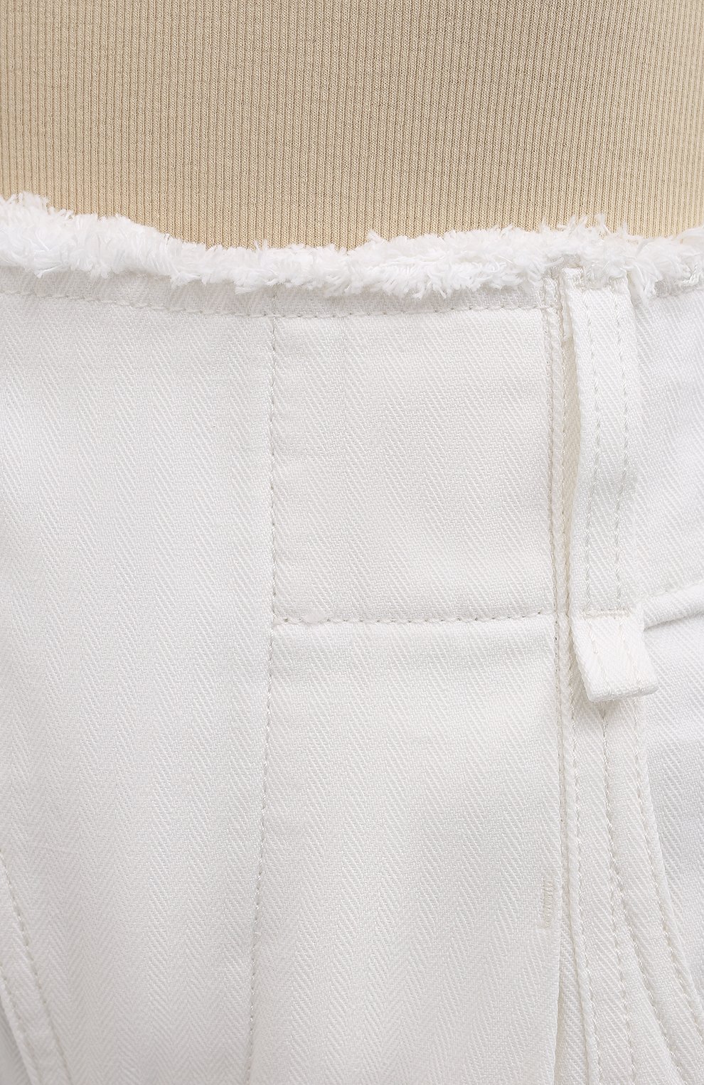 Джинсовые шорты CHLOÉ белого цвета по цене 104000 руб., арт. CHC21UDS21048, фото 5 Джинсовые шорты CHLOÉ, арт. CHC21UDS21048, фото 5