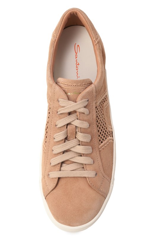 Замшевые кеды Santoni WBGG61346PNNTWRS Коричневый  WBGG61346PNNTWRS Фото 6