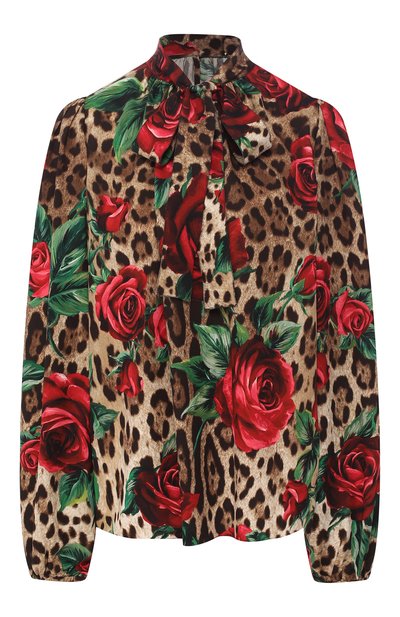 Женская шелковая блузка DOLCE & GABBANA, арт. F71P8T/FSAXZ
