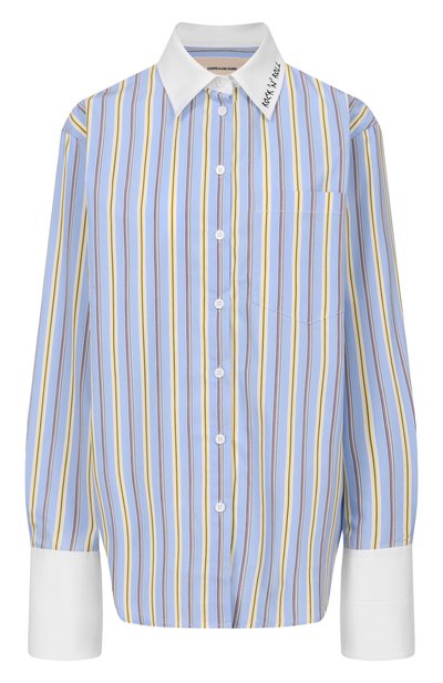 Женская хлопковая рубашка ZADIG AND VOLTAIRE, арт. WWSH02300