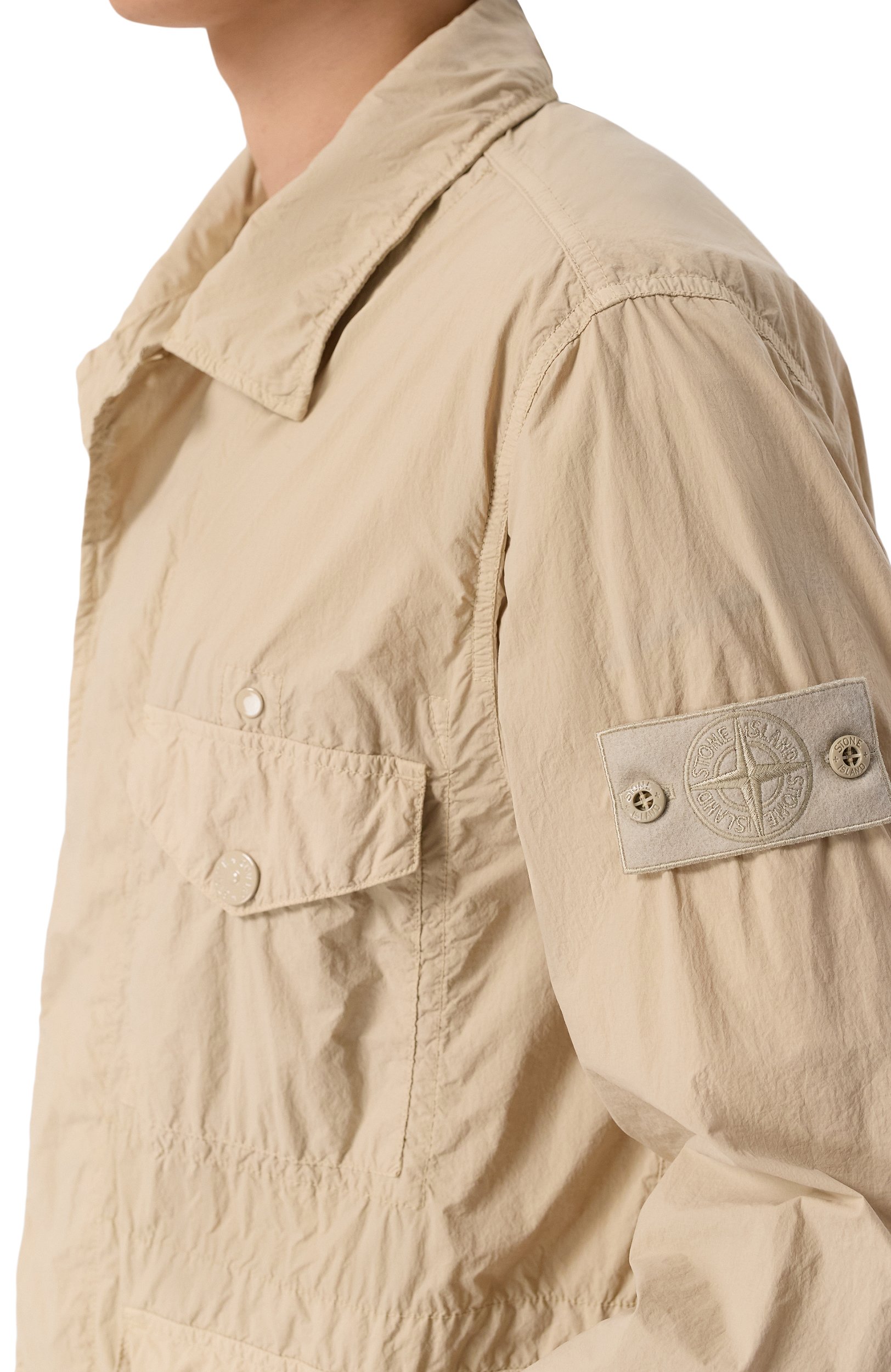 Куртка STONE ISLAND бежевого цвета по цене 132500 руб., арт. K1S154100033/S00F6, фото 5 Куртка STONE ISLAND, арт. K1S154100033/S00F6, фото 5