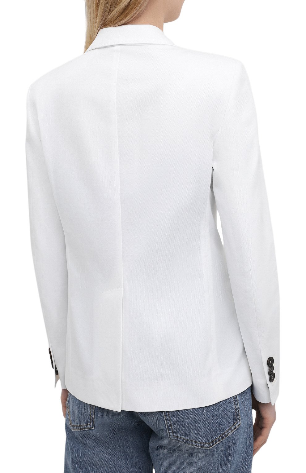 Хлопковый жакет DSQUARED2 белого цвета по цене 164000 руб., арт. S72BN0619/S43920, фото 4 Хлопковый жакет DSQUARED2, арт. S72BN0619/S43920, фото 4