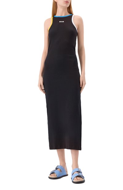 Хлопковое платье MSGM, арт. 3841MDA87/257120, фото 3