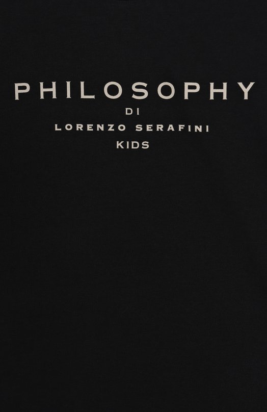 Хлопковая футболка Philosophy di Lorenzo Serafini Kids 3