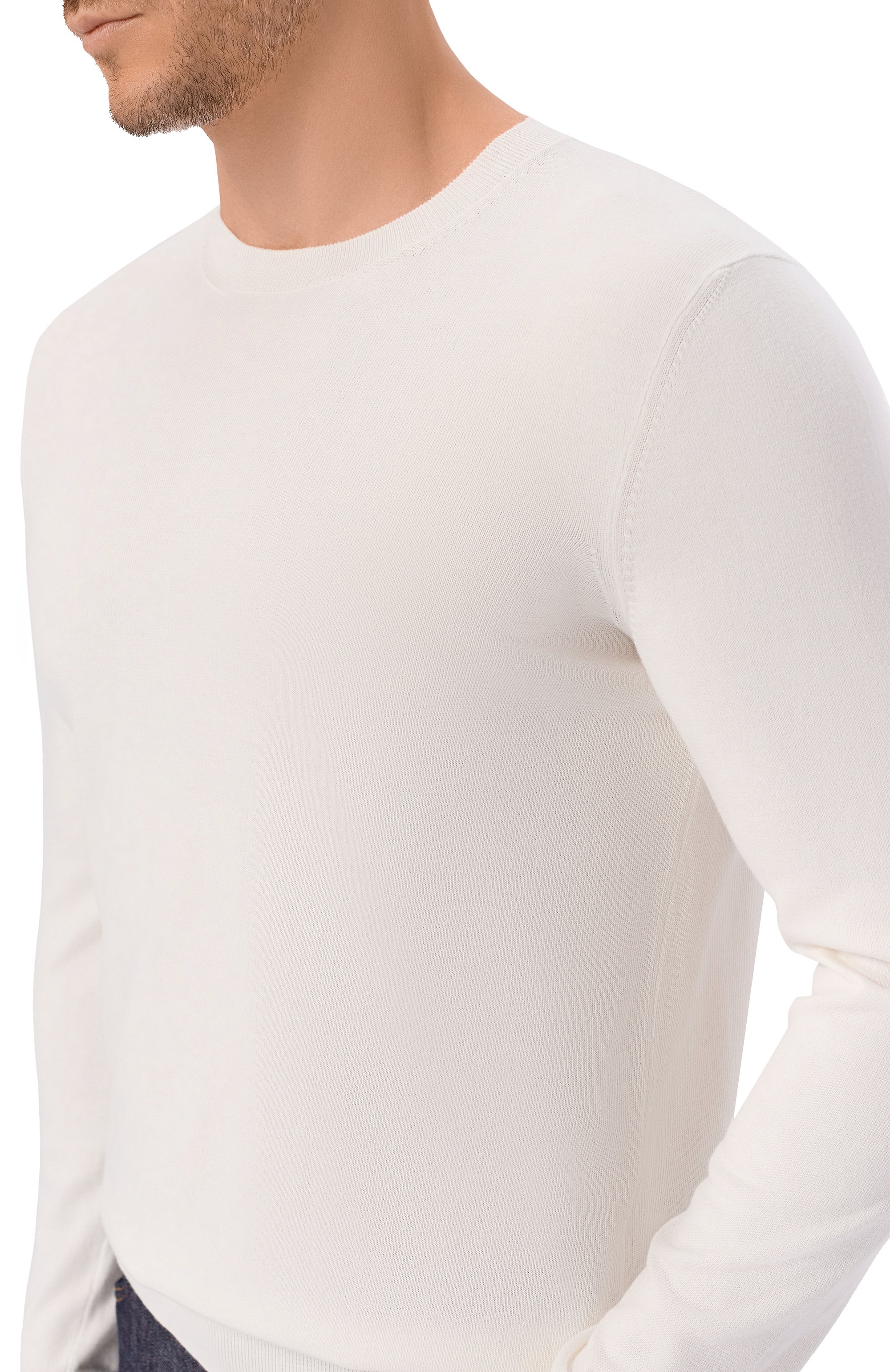 Хлопковый джемпер ANDREA CAMPAGNA, арт. M5425-1000, фото 5