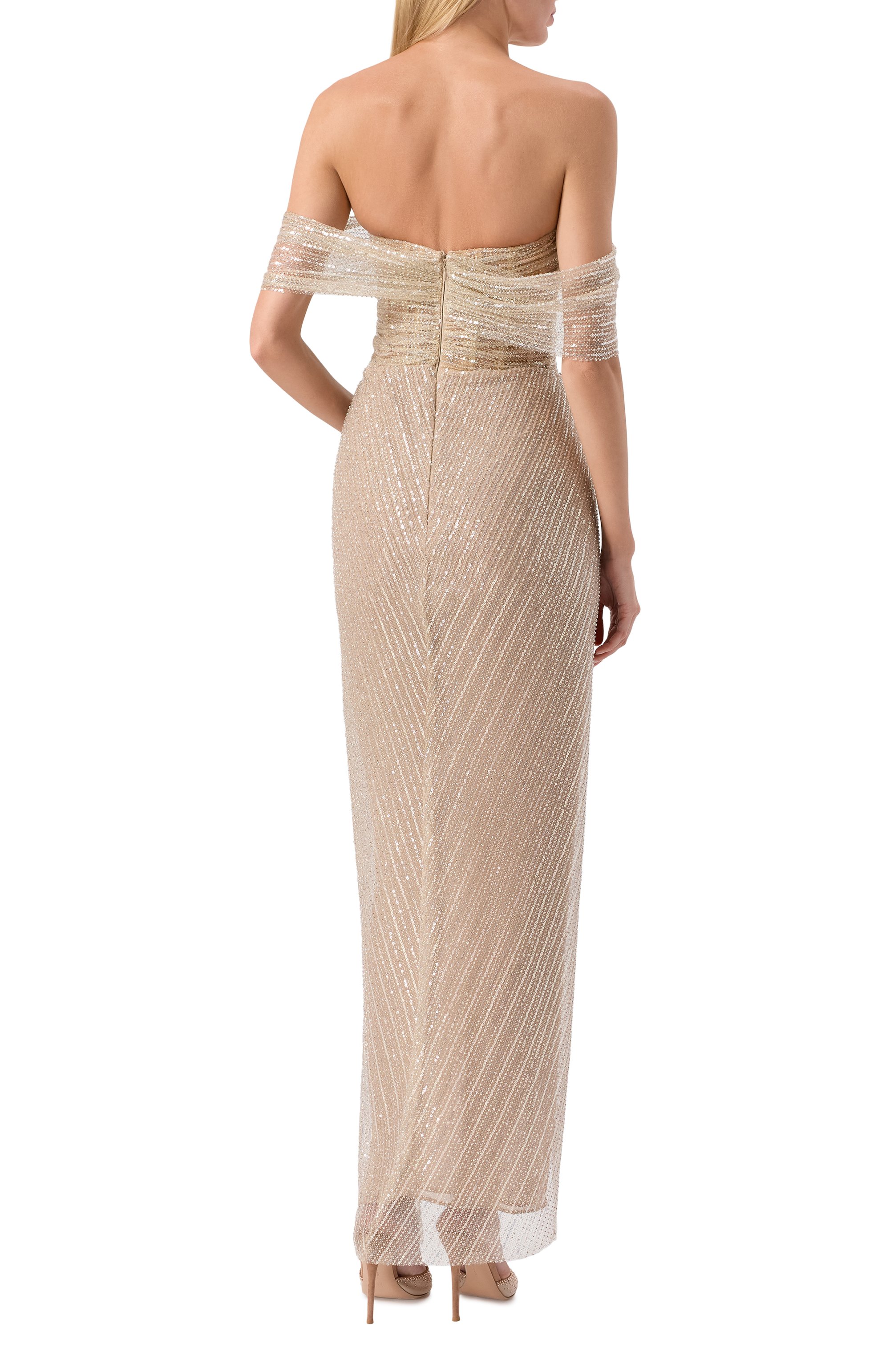 Платье с отделкой пайетками SASHA KIM, арт. УТ-00001760, фото 4