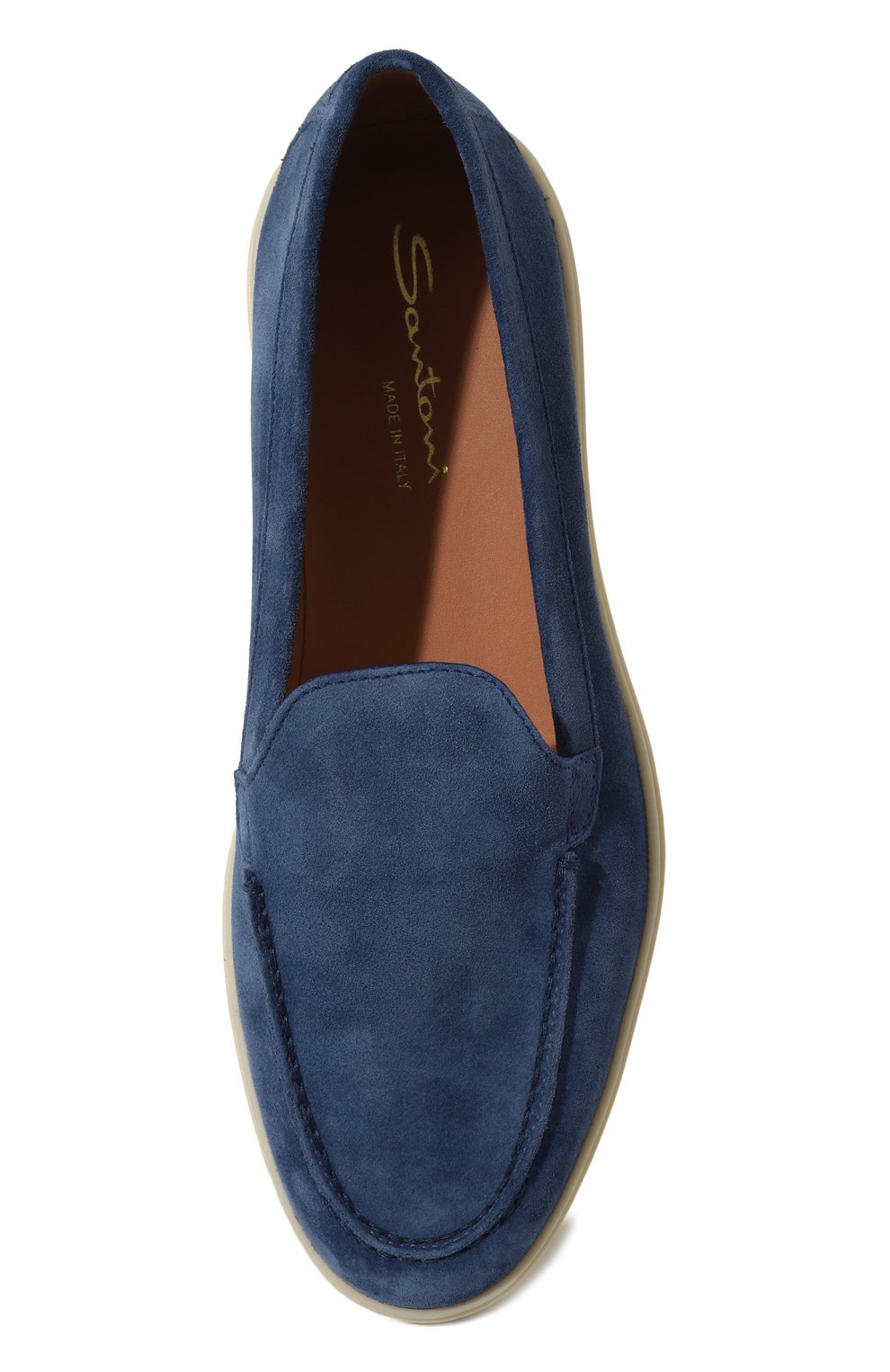 Замшевые лоферы SANTONI, арт. WUYG58856TISNPYL, фото 6