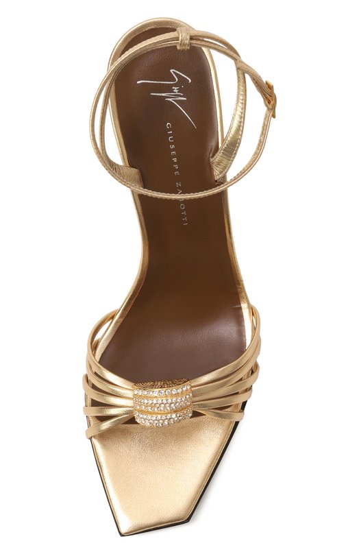 Кожаные босоножки Sunset Glow 105 Giuseppe Zanotti Design E600073/RINF MIZUKI Золотой  E600073/RINF MIZUKI Фото 6