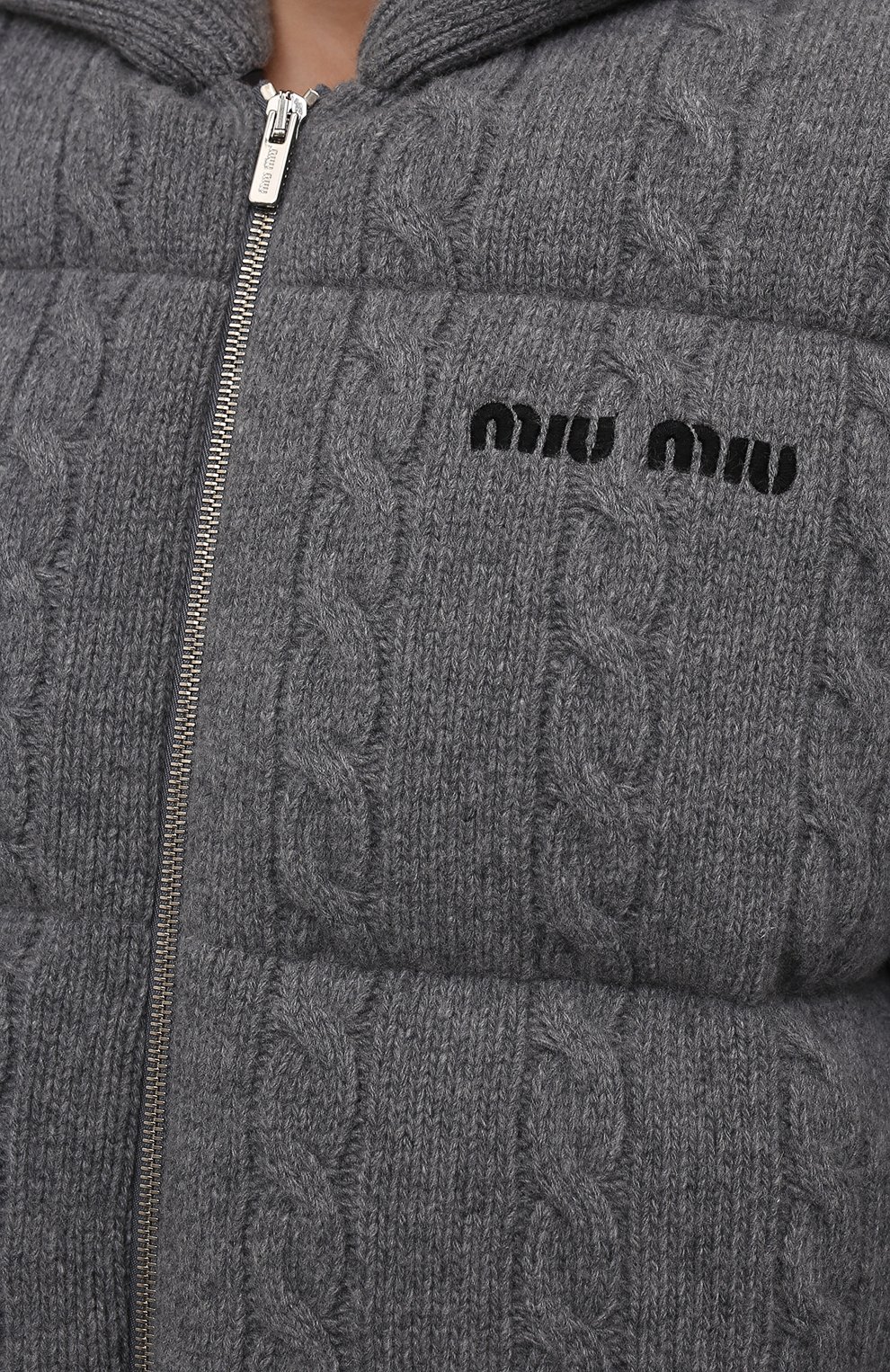 Пуховик из шерсти и кашемира MIU MIU, арт. ML725-1ZHW-F0031, фото 5