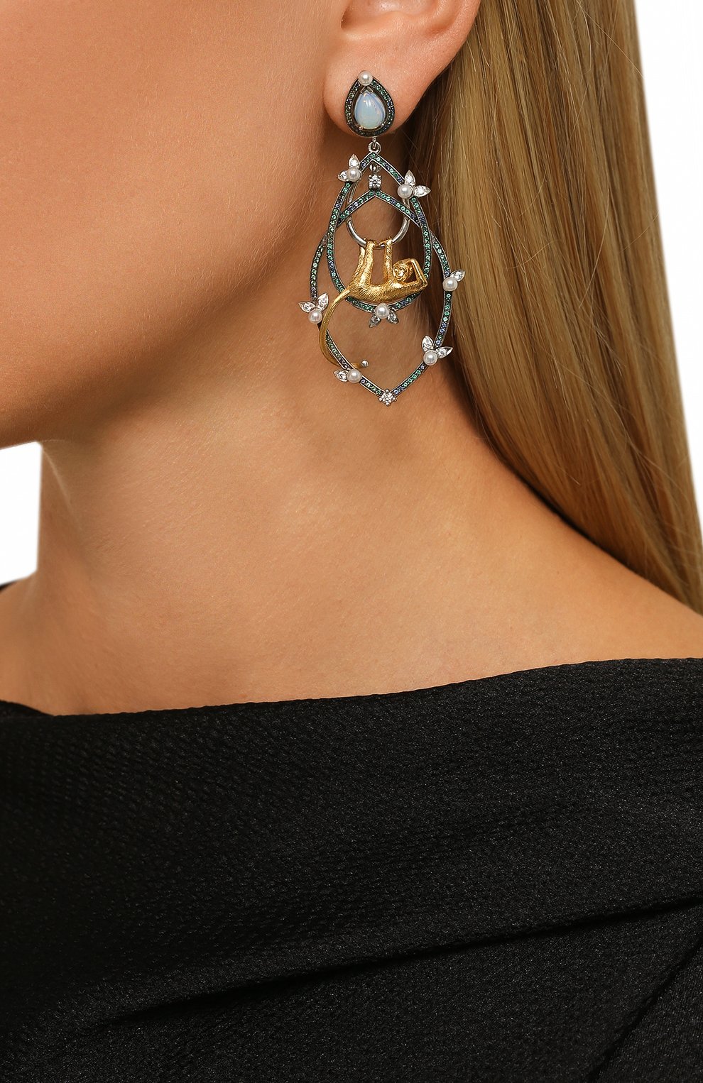 Серьги monkey jungle QUEENSBEE, арт. 201302, фото 2