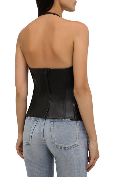 Кожаный топ PETAR PETROV, арт. CALYPS0 SPF21BL11, фото 4