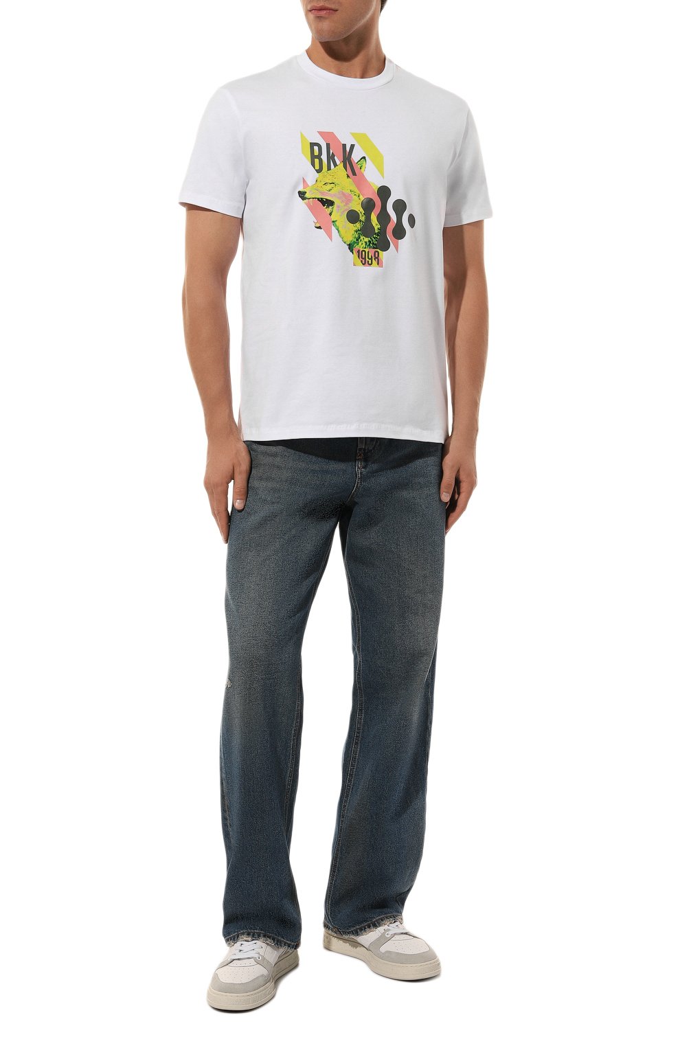 Хлопковая футболка DIRK BIKKEMBERGS, арт. PBMT0250, фото 2