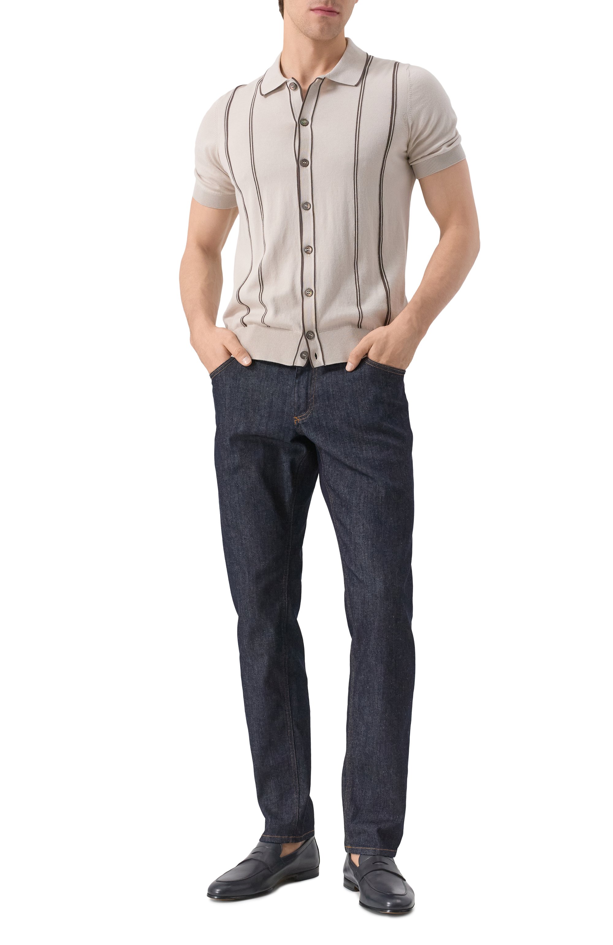 Кожаные пенни-лоферы DOUCAL'S, арт. DU3404PANNUF259N, фото 2