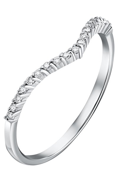 Кольцо-волна с цирконами MOONKA, арт. tr-wr-r, фото 3