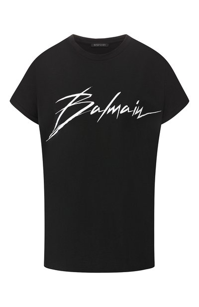 Женская хлопковая футболка BALMAIN, арт. RF11070/I043