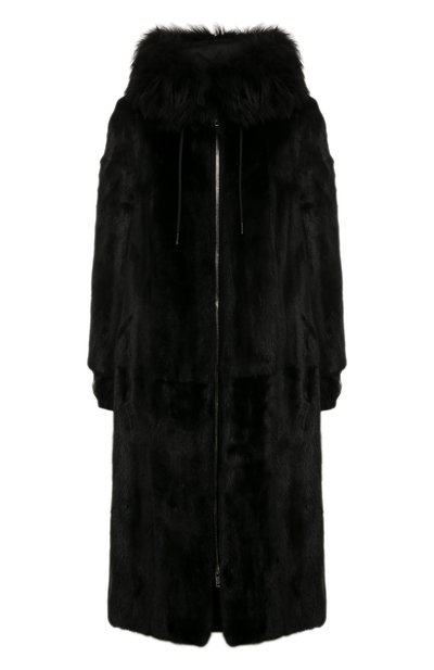 Женская шуба из меха норки PRADA, арт. 166370-1Y5A-F0002-211