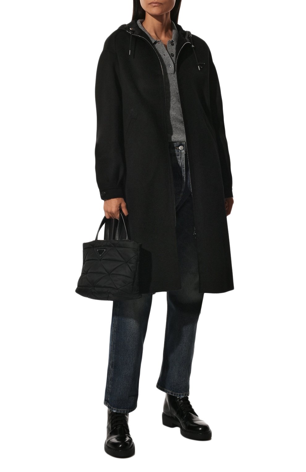 Шерстяное пальто PRADA, арт. P608PH-1ZWN-F0002-221, фото 2