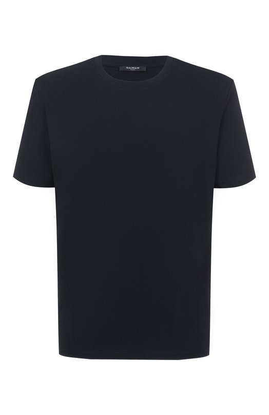 Хлопковая футболка Balmain FH0EG000/GF30 Чёрный FH0EG000/GF30