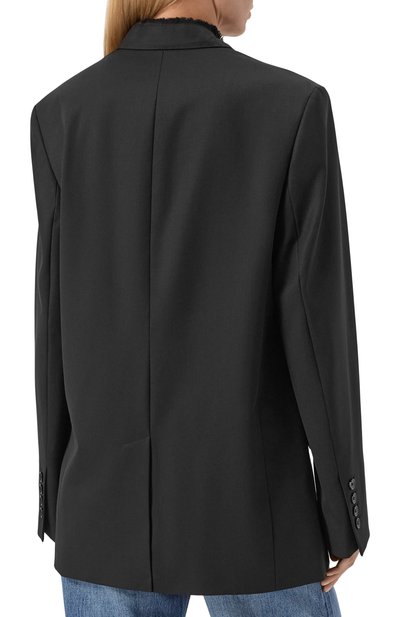 Шерстяной жакет TOTEME черного цвета по цене 126000 руб., арт. 253-WRZ0054-FB0435, фото 4 Шерстяной жакет TOTEME, арт. 253-WRZ0054-FB0435, фото 4