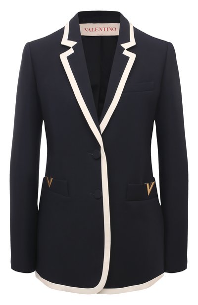 Женский жакет из шерсти и шел�ка VALENTINO, арт. 3B3CE2N11CF