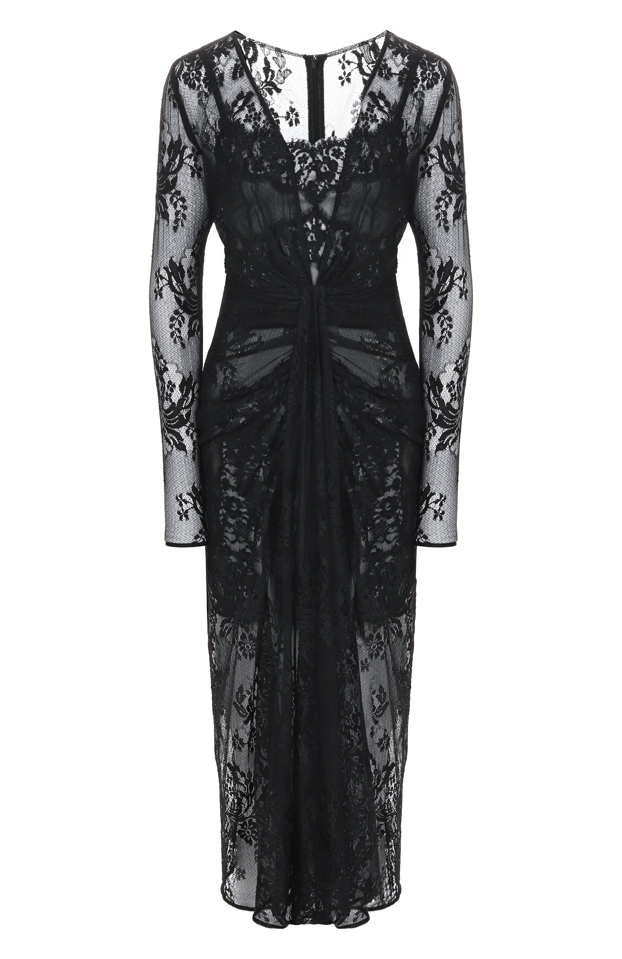 Платье DOLCE & GABBANA черного цвета по цене 594000 руб., арт. F6T0IT/FLUCP, фото 1 Платье DOLCE & GABBANA, арт. F6T0IT/FLUCP, фото 1