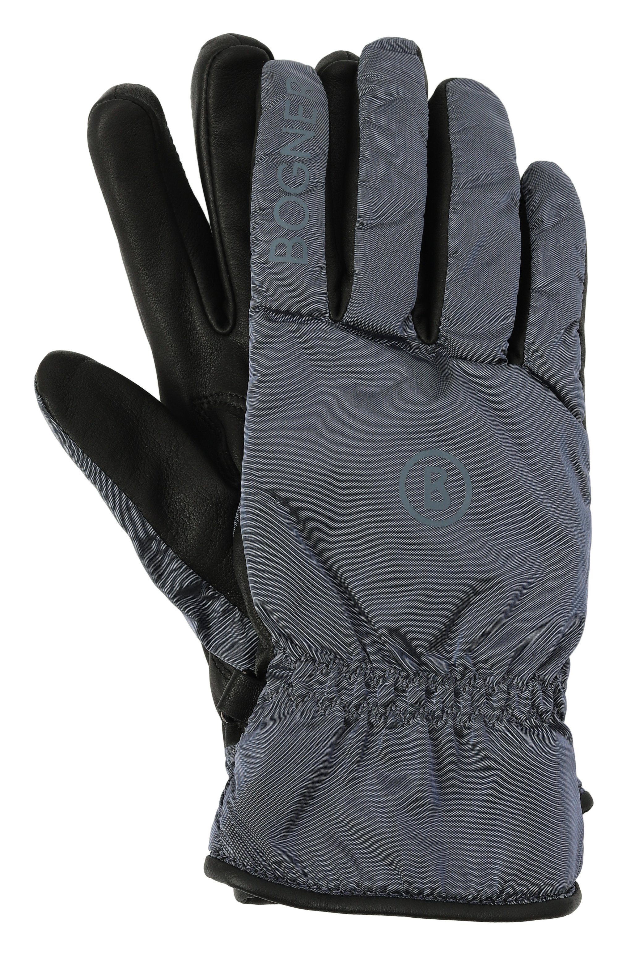 Комбинированные перчатки BOGNER голубого цвета по цене 17550 руб., арт. 6097123, фото 1 Комбинированные перчатки BOGNER, арт. 6097123, фото 1