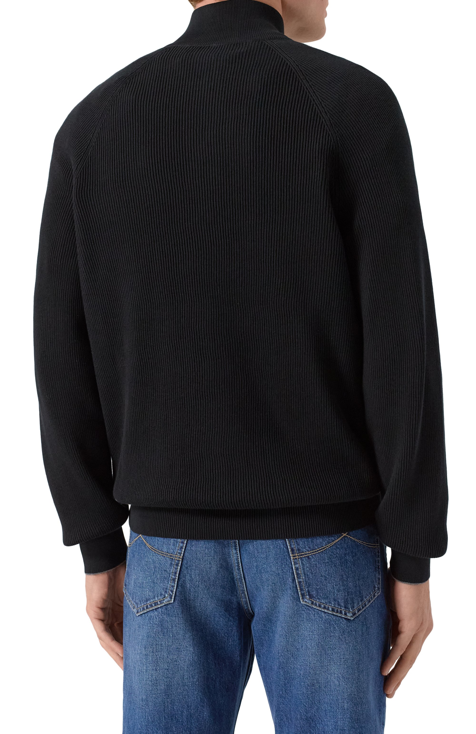 Хлопковый джемпер BRUNELLO CUCINELLI, арт. M29400104, фото 4